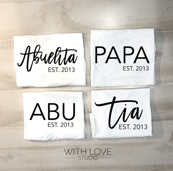 Family Nickname Shirts