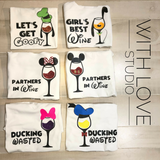 Classic Mickey Mouse Clubhouse Wine Glasses for Food & Wine Festival