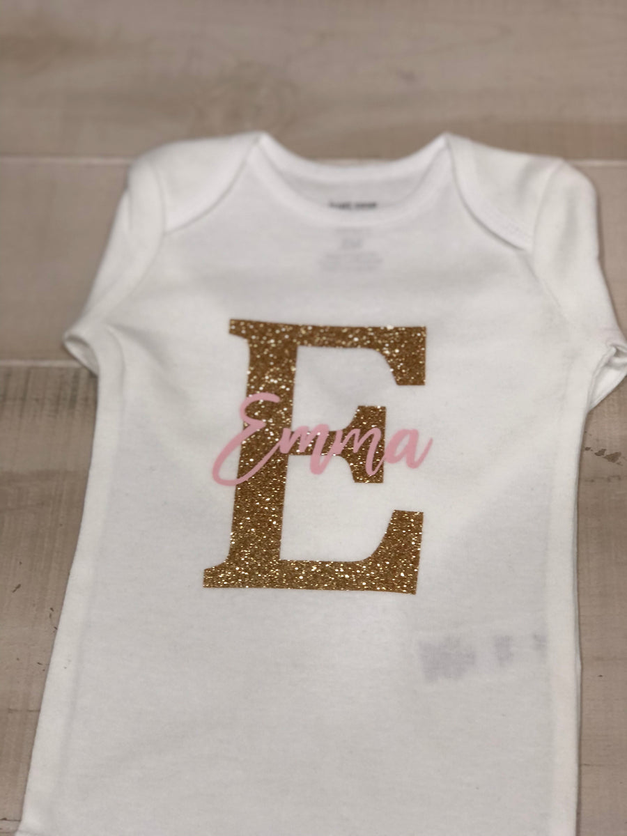 Emma Onesie (Personalized with Initial) – WithLoveStudio